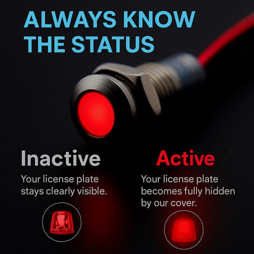 byunknxwn Vanish Plate Cover - Australia Motorcycle (18x10cm)